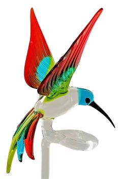 Orchideenstab - Kolibri (normale Ausführung / grün-hellblau-rot)